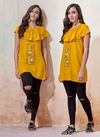 Yellow Colour VARDAN IRA VOL 1 Designer Fancy Casual Heavy Rayon Short Top Collection 2003